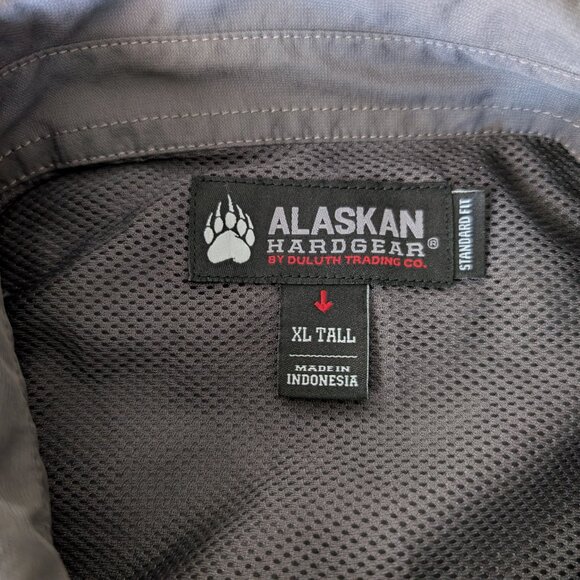 ALASKAN HARDGEAR Shirt Men's XL Tall Gray Standard Fit Button Pocket Long Sleeve - Picture 10 of 14